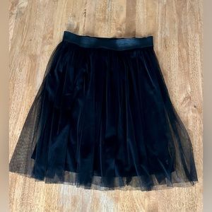 Black tulle skirt
